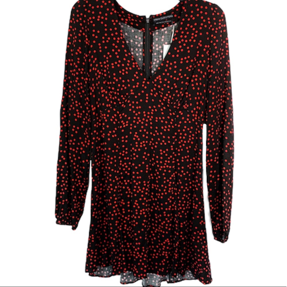 Urban Outfitters Dress V-neck Long Sleeve Trendy